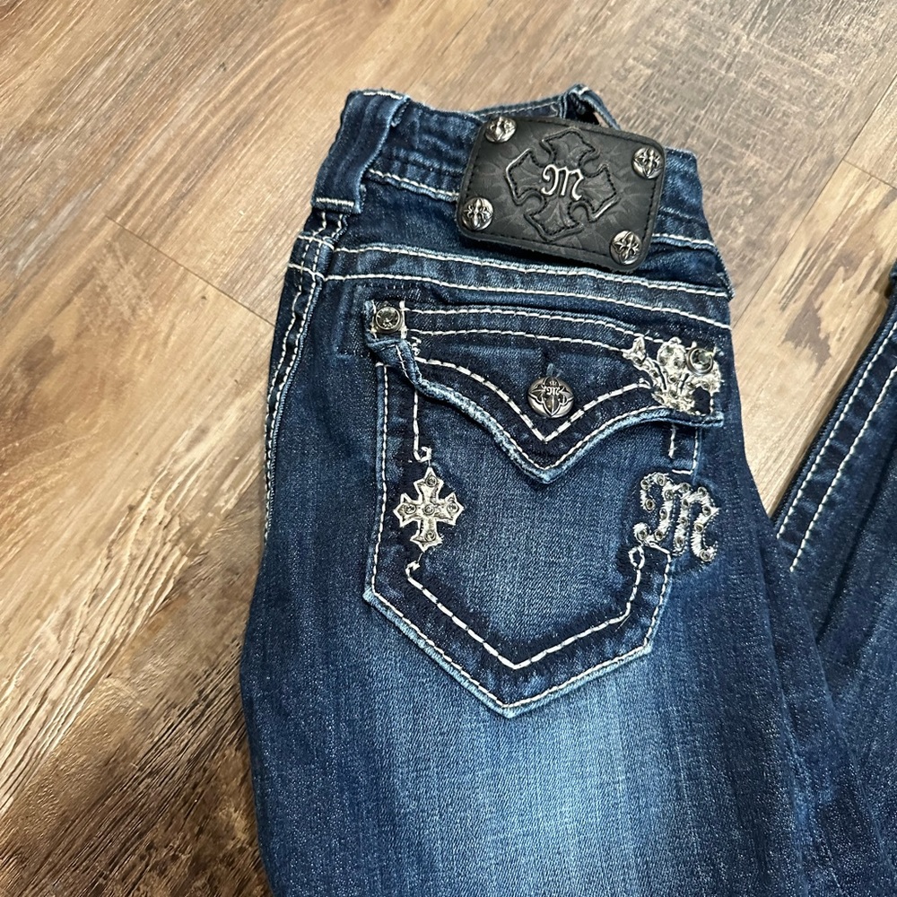 Retro Miss Me Denim Boot Cut Jeans. Sz28 - Picture 2 of 12